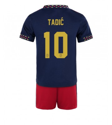 Ajax Dusan Tadic #10 Bortedraktsett Barn 2022-23 Kortermet (+ Korte bukser)